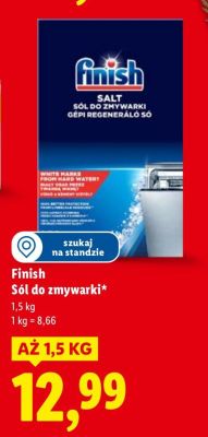 Sól do zmywarki Finish promocja w Lidl