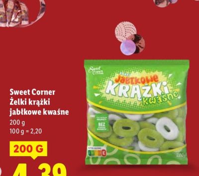 Żelki krążki jabłkowe kwaśne promocja w Lidl