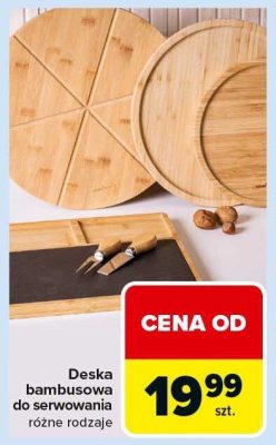 Deska bambusowa do serwowania różne rodzaje promocja w Carrefour