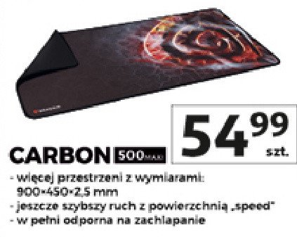 Podkładka carbon 500 Genesis promocja w Auchan