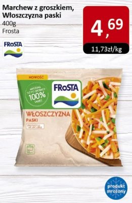Marchew z groszkiem, Włoszczyzna paski Frosta promocja w Market Point