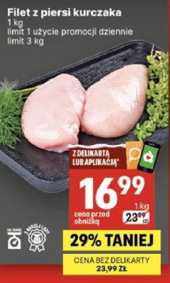 Filet z piersi kurczaka promocja w Delikatesy Centrum