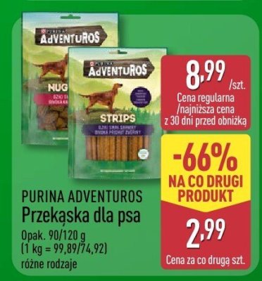 Przekąska dla psa PURINA ADVENTUROS promocja w Aldi