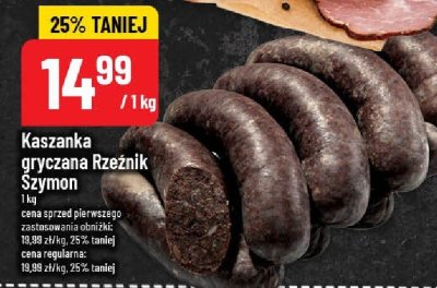 Kaszanka gryczana Rzeźnik Szymon promocja w POLOmarket