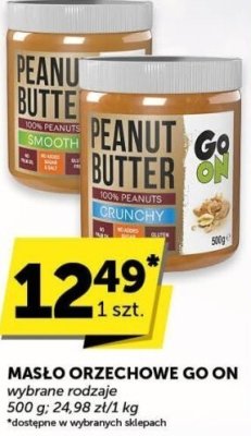 Masło orzechowe GO ON promocja w Euro Sklep