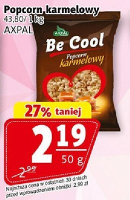 Popcorn karmelowy AXPAL Be Cool promocja w Prim Market