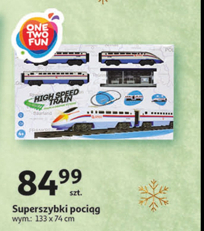 Super szybki poci膮g 133 x 74 cm One two fun promocja