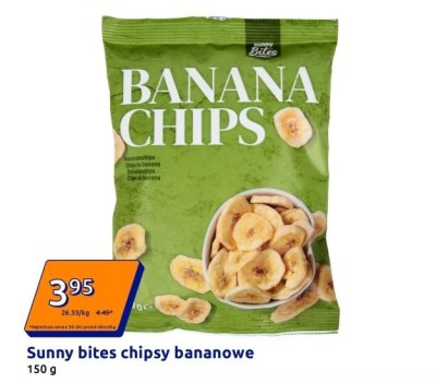 Chipsy bananowe Sunny bites promocja w Action