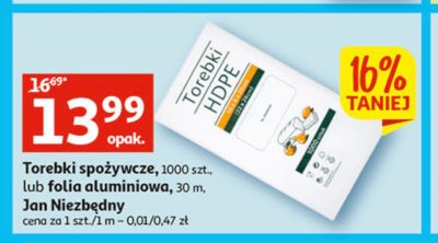 Folia aluminiowa 30 m Jan niezbędny promocja