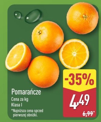 Pomarańcze promocja w Aldi