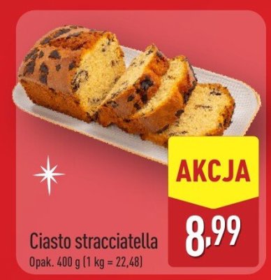 Ciasto stracciatella promocja w Aldi