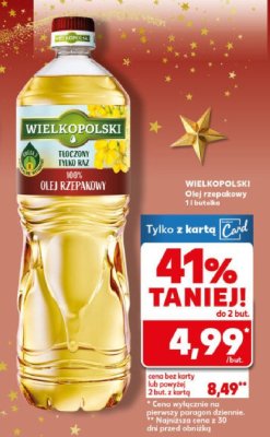 Olej rzepakowy 1 l butelka WIELKOPOLSKI promocja w Kaufland