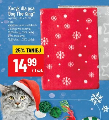 Kocyk dla psa Dog The King promocja w POLOmarket
