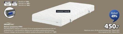 Materac sprężynowy STRIA promocja w Jysk