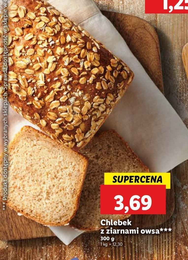 Chleb z ziarnami owsa promocja