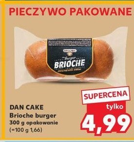 Burger brioche Dan cake promocja