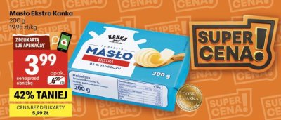 Masło Ekstra Kanka promocja w Delikatesy Centrum