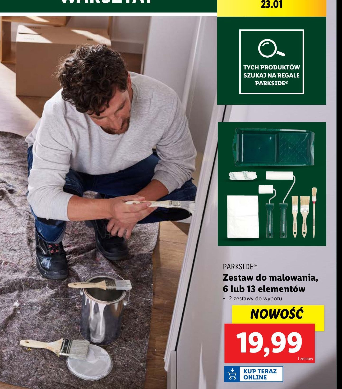 Zestaw do malowania Parkside promocja w Lidl