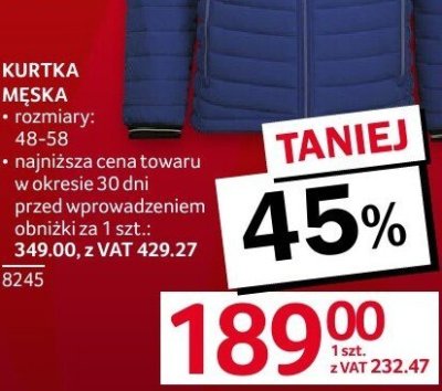 Kurtka m臋ska jeansowa s-xxl promocja w Selgros
