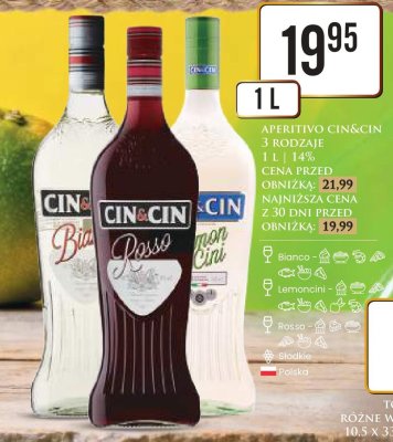 Aperitivo Cin&Cin 3 rodzaje promocja w Dino