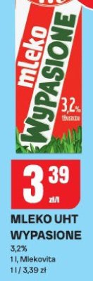 Mleko UHT wypasione 3,2% 1 l Mlekovita promocja w Chorten