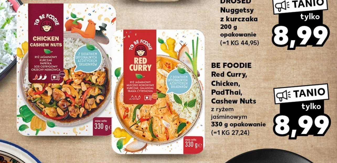 Wegański kubełek azjatycki red curry To be foodie promocja