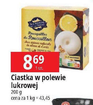 Ciastka z polew膮 lukrow膮 rousquilles Nos regions ont du talent promocja
