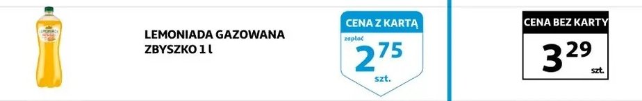 Lemoniada cytrusowa ZBYSZKO LEMONIADA Zbyszko (napoje) promocja