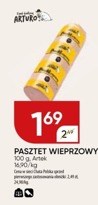 Pasztet wieprzowy Artek promocja w Chata Polska