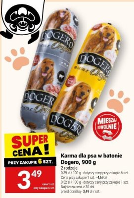 Karma dla psa w batonie Dogero 900 g promocja w Twój Market