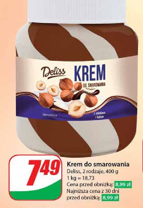 Krem kakaowy z orzechami laskowymi Deliss promocja