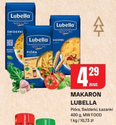 Makaron Lubella Pióra, Świderki, Łazanki promocja w Chorten