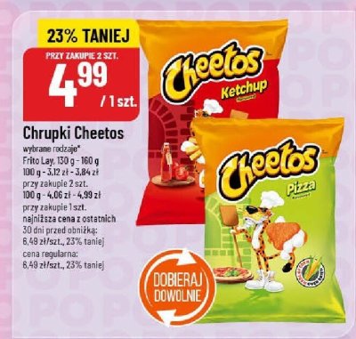 Chrupki Cheetos wybrane rodzaje promocja w POLOmarket