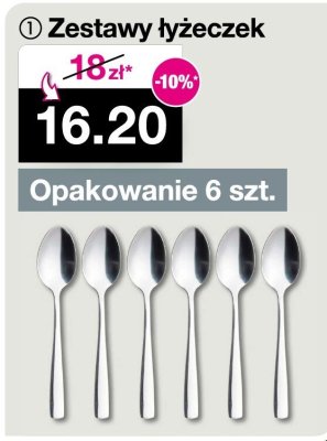 Zestaw łyżeczek opakowanie 6 szt. promocja w Woolworth