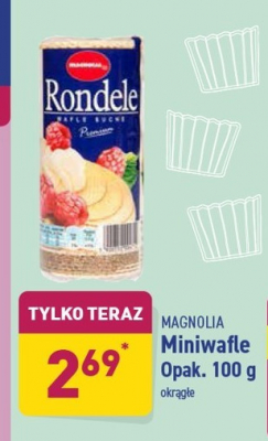 Wafle suche okr膮g艂e Magnolia spo偶ywcze promocja