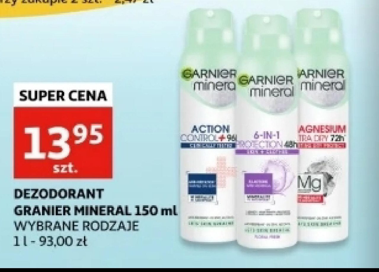 Dezodorant Garnier mineral action control promocja