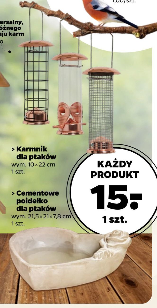 Karmnik dla ptaków promocja w Netto