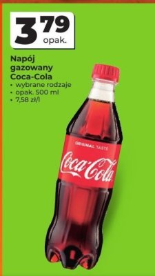 Napój gazowany Coca-Cola - wybrane rodzaje promocja w Odido