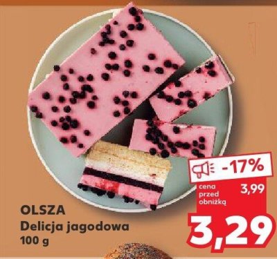 Ciasto Delicja jagodowa promocja w Kaufland