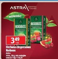 Herbata z czerwonokrzewu z cytryną i imbirem Astra rooibos Astra tea promocja