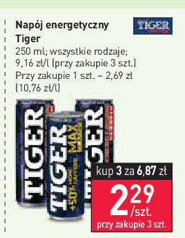 Nap贸j max granat Tiger energy drink promocja