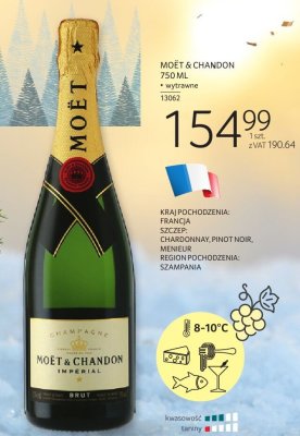 Szampan MOËT & CHANDON 750 ML promocja w Selgros