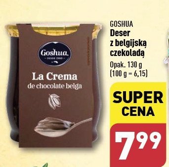 Deser z czekolady belgijskiej GOSHUA promocja