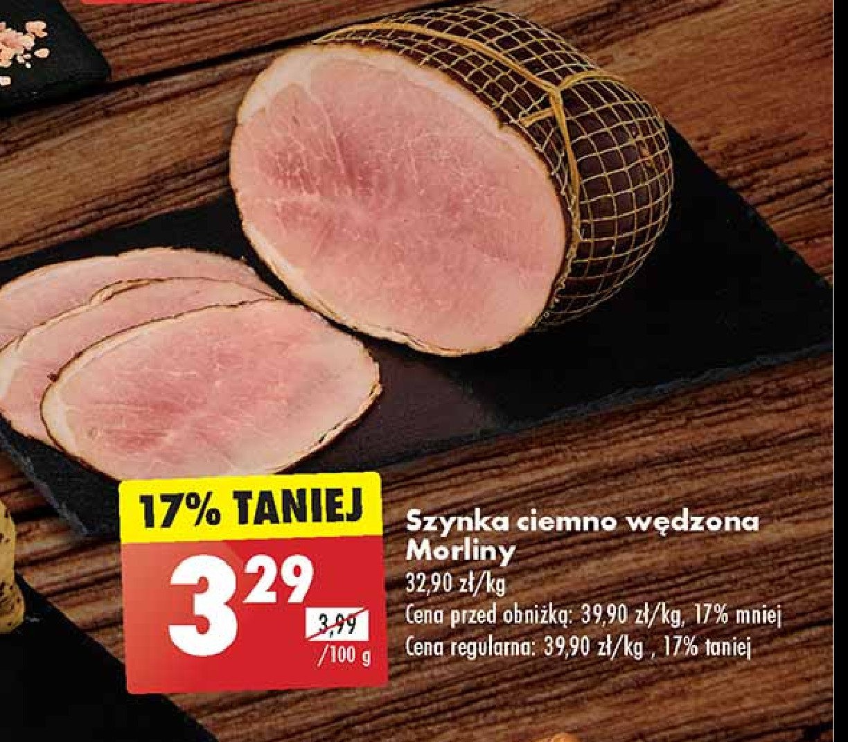 Szynka ciemno w臋dzona Morliny promocja