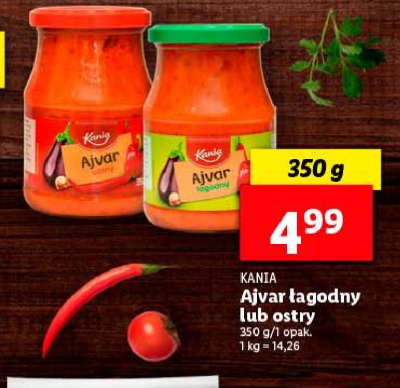 Ajvar ostry Kania promocja