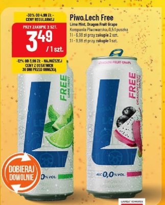 Piwo Lech free citrus sour promocja w POLOmarket