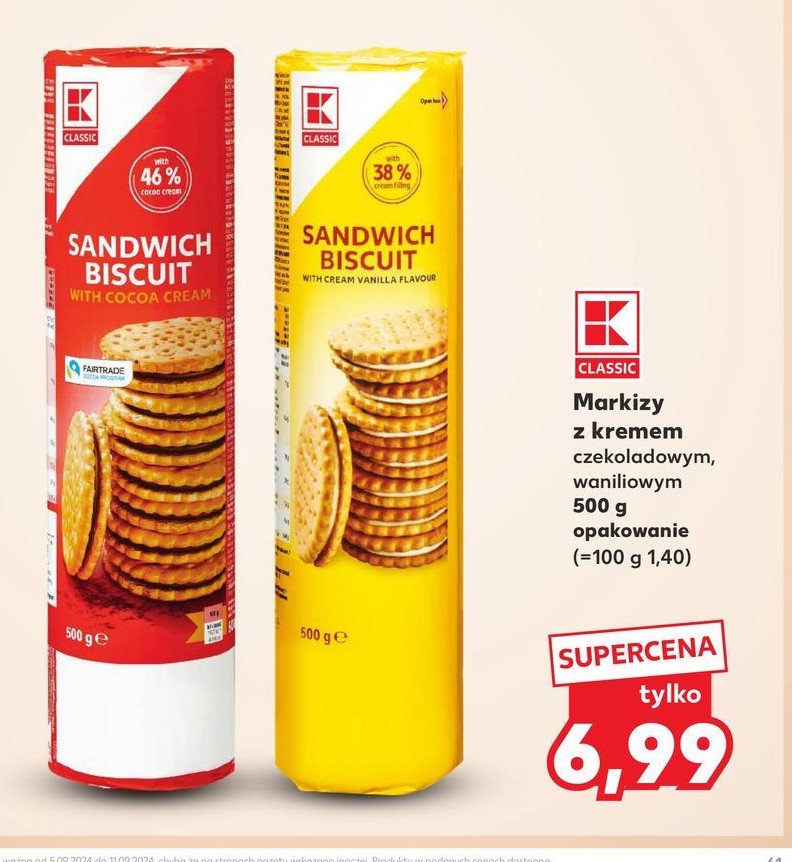 Markizy kakaowe K-classic promocja