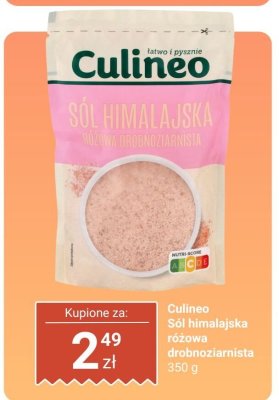 Sól himalajska różowa drobnoziarnista Culineo promocja w Biedronka