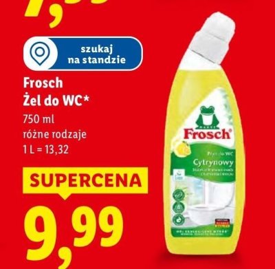 Żel do WC Frosch różne rodzaje promocja w Lidl