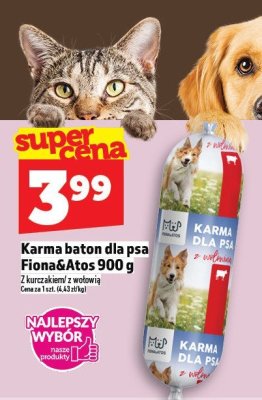 Karma baton dla psa Fiona&Atos 900 g promocja w TOPAZ